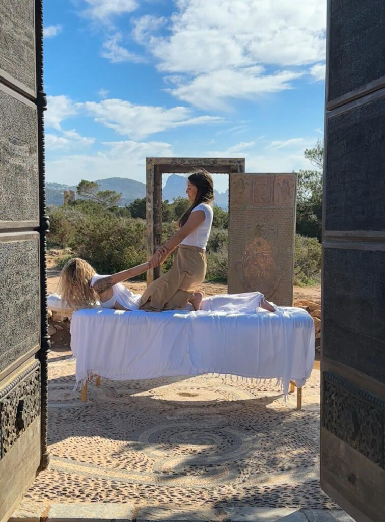 masaje tailandes en plena naturaleza